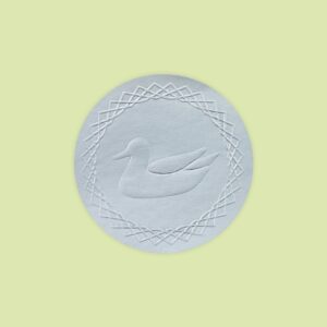 Blind Embossed Doily Paper Label for Gifting